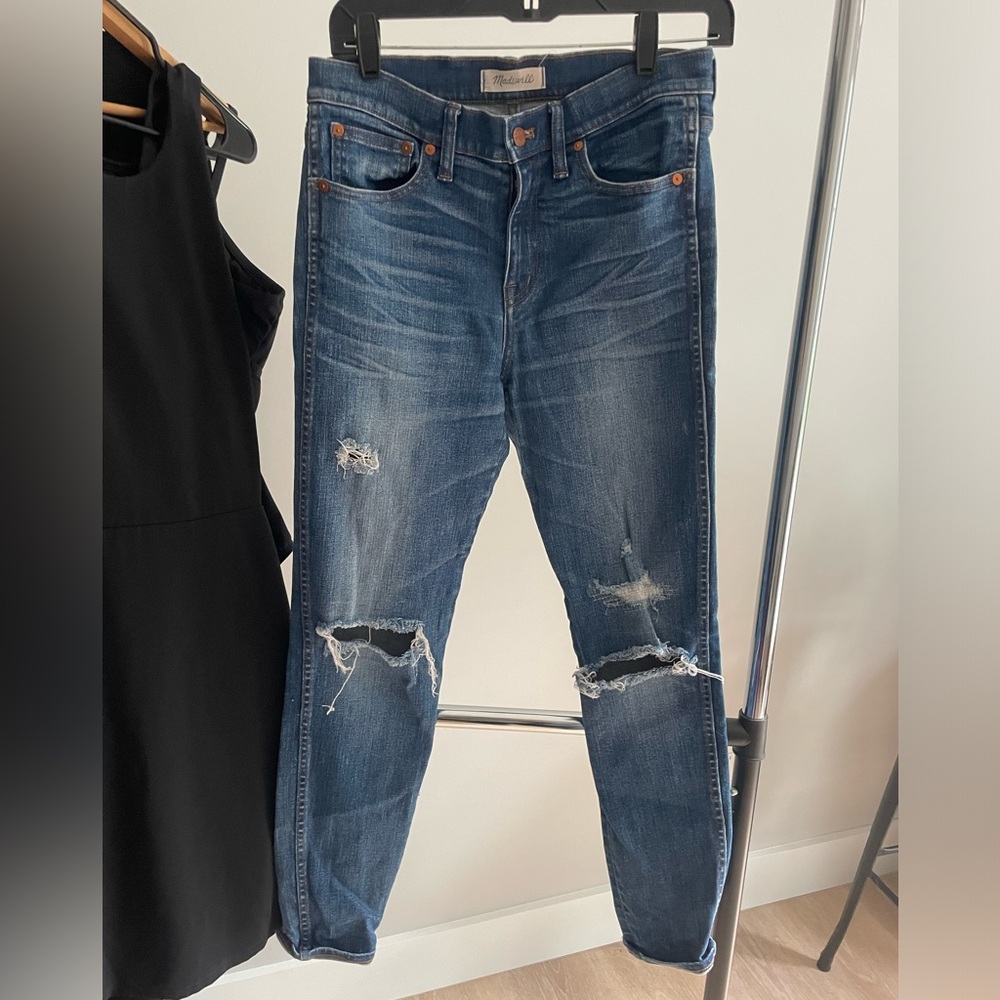 Madewell High‎ Riser Skinny size 29 Distressed Jeans